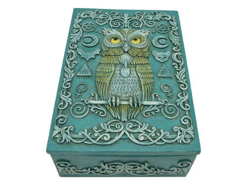OWL OF WISDOM TRINKET, TAROT BOX