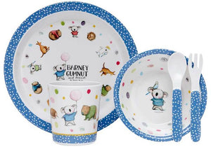 Ashdene Barney Gumnut & Friends 5 Piece Kids Dinner Set