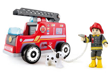Load image into Gallery viewer, Hape Fire Engine Wooden Playset
