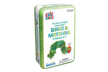 Load image into Gallery viewer, Very Hungry Caterpillar Bingo &amp; Matching Tin Game