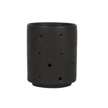 Load image into Gallery viewer, BLACK/CHARCOAL TRIPLE MOON TEALIGHT HOLDER