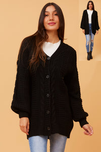 Knit Jacket (Black). Caroline Morgan (CKM)