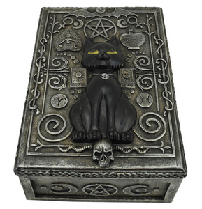 BLACK CAT SPIRIT TAROT CARD OR TRINKET BOX
