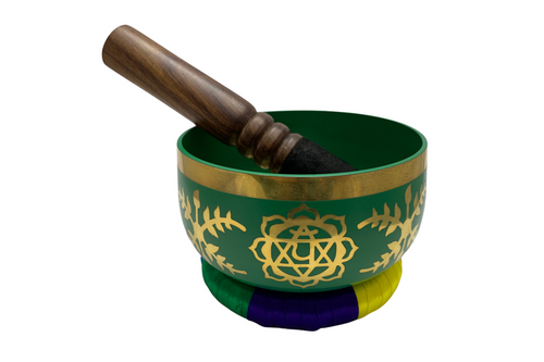 Green Brass Tibetan Singing Bowl