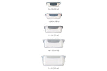 Load image into Gallery viewer, 5pc Joseph Joseph Editions Nest Lock Compact Storage Food Container Lunch Box