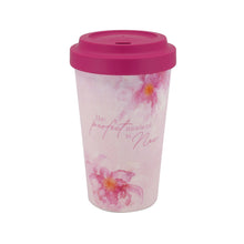 Load image into Gallery viewer, YOU ARE AN ANGEL BAMBOO TRAVEL MUG - THE PERFECT MOMENT IS NOW