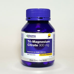Blooms Tri-Magnesium Citrate 60 caps 900 mg