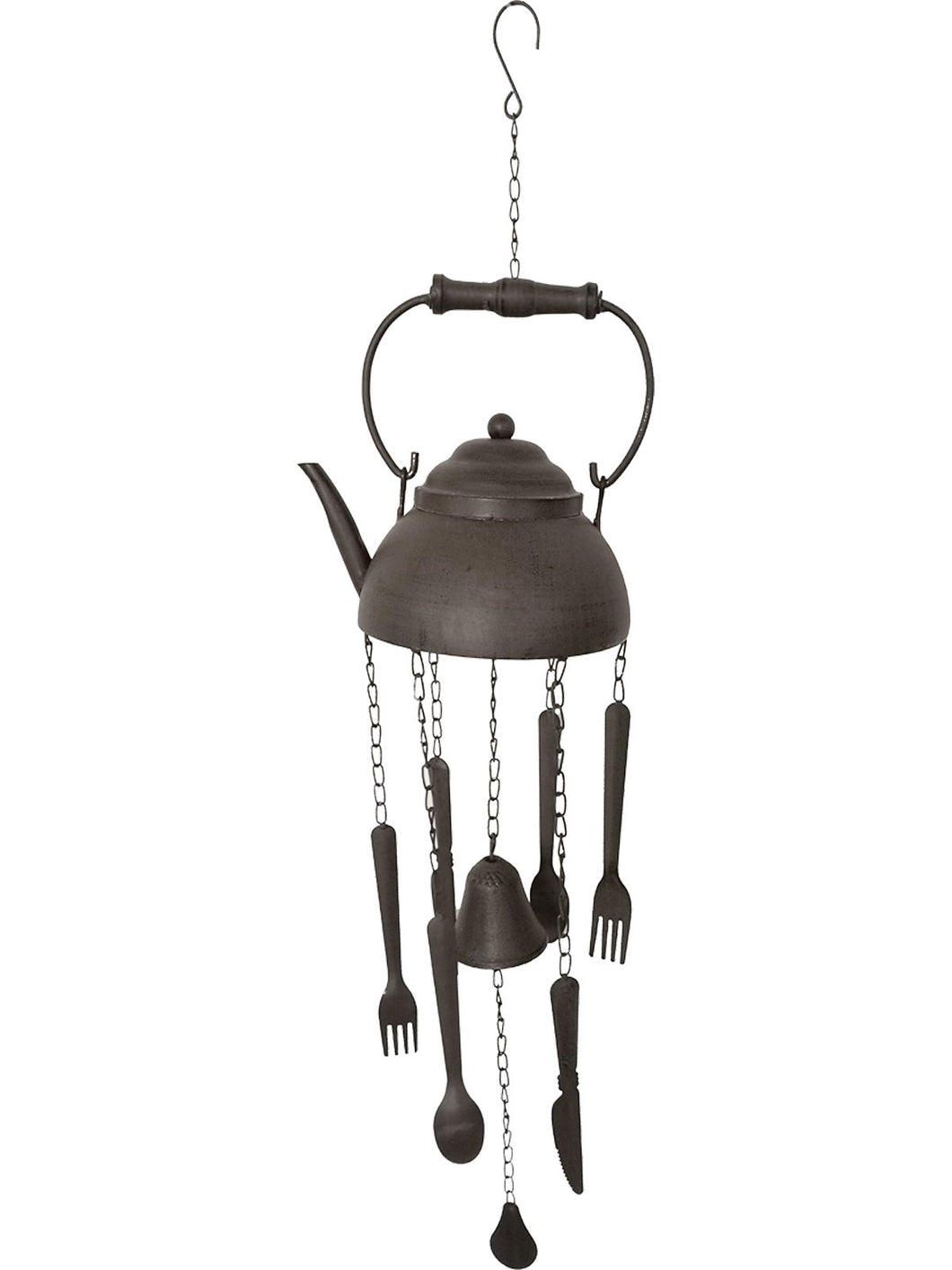 CAST IRON KETTLE WIND CHIME