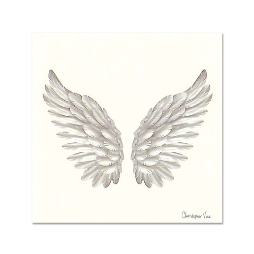 Christopher Vine Angel Wings White Card