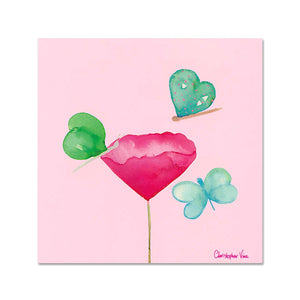 Christopher Vine Pink Poppy Card