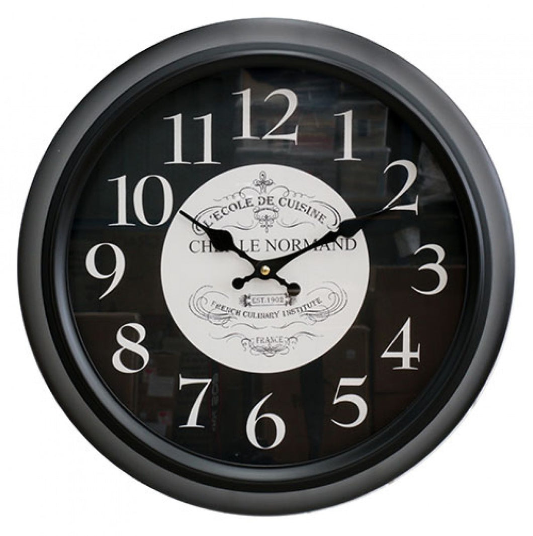 Clock L'Ecole Black