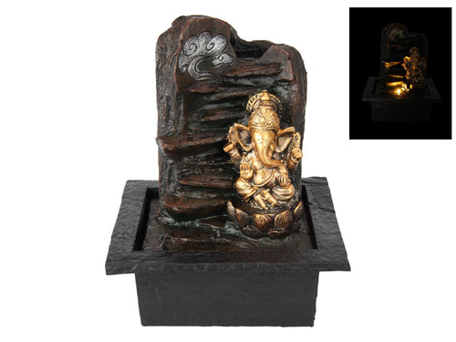 TRANQUIL WATER FOUNTAIN GANESH WITH LED LIGHT