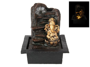 TRANQUIL WATER FOUNTAIN GANESH WITH LED LIGHT