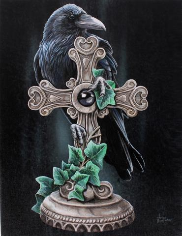 The Fallen Raven Canvas by Lisa Parker