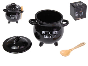 WITCHES BROTH CAULDRON SOUP BOWL