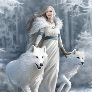 Anne Stokes Canvas “Winter Guardian “