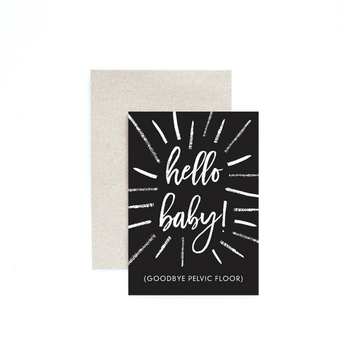 Seriously Milestones Card Hello Baby – Goodbye Pelvic Floor