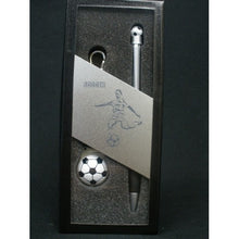 Load image into Gallery viewer, Soccer Keyring &amp; Pen Boxed Set