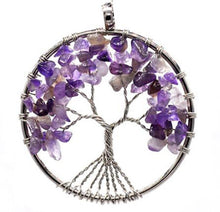 Load image into Gallery viewer, Tree Of Life Crystal Necklace